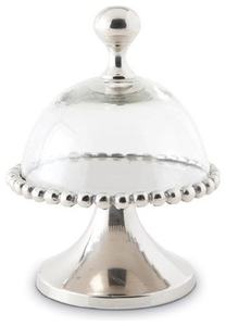 Support à gâteau en métal de luxe avec dôme en verre, parfait pour les tables de desserts de mariage et la décoration de fête haut de gamme - Product Image 3