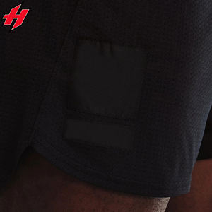 Personalización OEM logotipo personalizado verano hombres de cintura alta antiarrugas impreso pantalones cortos de malla tejida para la venta de verano caliente - Product Image 3