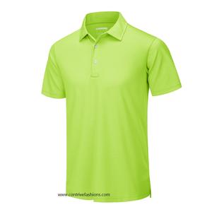 Vente en gros 100% coton T-shirts polo pour hommes, doux, respirant, court brodé, impression personnalisée, prix du maillot grande taille - Product Image 3