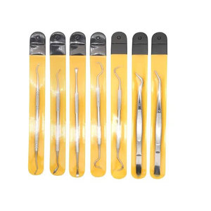 Stainless Steel Dental Oral Care Examination Kit <b>Teeth</b> <b>Cleaning</b> Dental <b>Tools</b> Kit with Mouth Mirror Surgical Instruments - Product Image 1