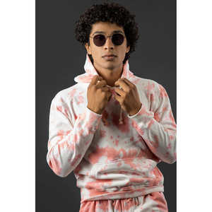 Ensemble de pulls à capuche en polaire blanc et rose PFGD - Product Image 2