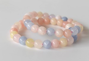 Premium Quality Bulk Selling Morganite Semi Precious Natural Healing 8mm <b>Beaded</b> <b>Bracelet</b> <b>For</b> Meditation Jewelry - Product Image 4