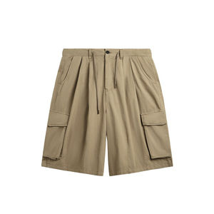 กางเกงขาสั้นคาร์โก้สำหรับผู้ชายกางเกงขาสั้นขาสั้นแบบผูกเชือก - Product Image 1