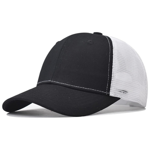 Short Brim Baseball <b>Cap</b>, Adjustable <b>Plain</b> Short Brim Workout Hat Fishing Hat Athletics Trucker Hat Mesh - Product Image 1