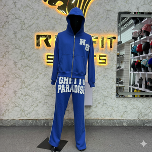 Último estilo Hot Rate Custom Logo Cliente Demandó Precio bajo Cremallera Chándal para hombres Estilo único Nuevo diseño Chándales para hombres - Product Image 3