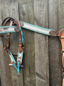 Brida Inglesa para Caballo de Cuero Genuino de Alta Calidad, Diseño Anatómico y Cómodo, Estilo Occidental, Duradera, Calidad Premium de Exportador Indio - Product Image 3