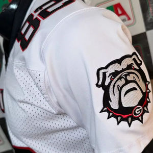 Maillot de football américain maillot de fan parent sublimation matériel de broderie sergé grande taille support personnalisé usine pakistan réel - Product Image 1