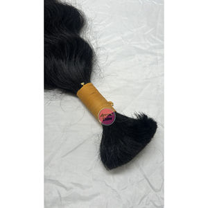 Cheveux humains bruts naturels en vrac pour le tressage, 100% vierge Remy indien gris bouclé, sans trame, cheveux lâches pour les torsades, les tresses, les dreadlocks - Product Image 2