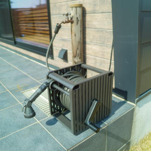 Tuyaux d'arrosage de jardin en plastique de haute qualité japonais, enrouleurs de 20 m, guide de jardinage à domicile, rouleau portable, diamètre intérieur de 12 mm, buse réglable - Product Image 4