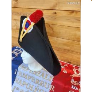 vintage-style of a French Infantry Napoleonic Bicorne hat - Product Image 1