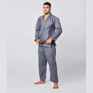 Kimono de BJJ rouge pour homme, coupe classique, uniforme d'arts martiaux pour adulte, pantalon uni teint, en stock - Product Image 6