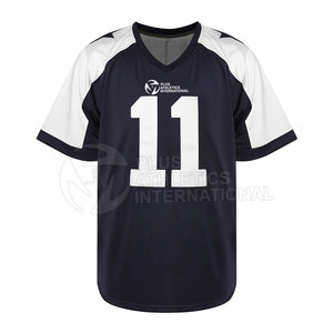 Camiseta de fútbol con estampado resistente a la decoloración y camiseta de fútbol de tela de secado rápido con mangas cortas y nombre de jugador personalizado - Product Image 1