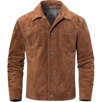 Chaqueta de Motociclista de Gamuza para Hombre
