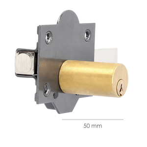 Serratura b-5, chiave e pulsante, perno da 143 mm, cilindro rotondo da 50 mm - Product Image 3
