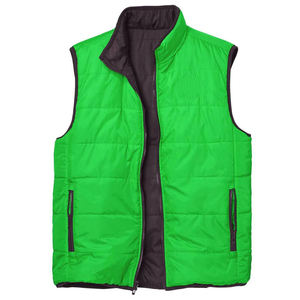 Chaleco acolchado Reversible con cremallera informal para hombre y mujer, traje grueso de invierno, estilo burbuja, chaqueta acolchada sin mangas, de lona de talla grande - Product Image 5