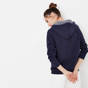 เสื้อสเวตเชิ้ตผ้าฝ้ายถักเนื้อนุ่ม ระบายอากาศได้ดี เป็นมิตรต่อสิ่งแวดล้อม คุณภาพสูง สำหรับผู้หญิง สวมใส่สบาย แขนยาว มีฮู้ด ปักลาย - Product Image 4