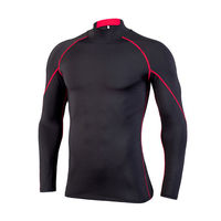 Ensemble de vêtements de sport pour homme, collants de compression pour la gym, entraînement, jogging, course à pied, respirant, séchage rapide, spandex/polyester