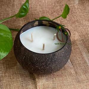 เทียนกะลามะพร้าวทำด้วยมือชามกลิ่นหอมหลากหลายประเภทสำหรับตกแต่งบ้าน - Product Image 3