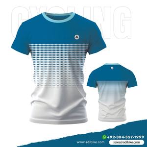 T-shirt respirant à manches courtes pour hommes, imprimé par sublimation, coupe-vent, séchage rapide, écologique, grandes tailles, fournisseurs OEM en gros - Product Image 4
