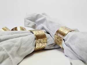 Porte-serviettes en laiton en métal, nouveau Style, Design tendance, article artisanal de luxe pour les fêtes de mariage, anneaux de décoration de Table - Product Image 4