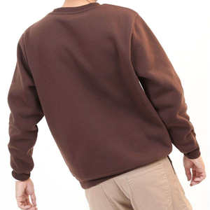 Sweat-shirt à col rond pour homme de haute qualité OEM, 100% coton, 330G, surdimensionné, respirant, streetwear, molleton, hiver - Product Image 5