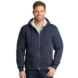 Veste à capuche d'hiver pour homme, 100% coton, fermeture éclair intégrale, doublure en sherpa épaisse, coupe ample, tailles XS-6XL - Product Image 3