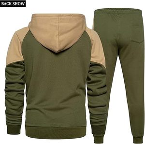 Ensemble de jogging décontracté pour hommes de haute qualité avec logo personnalisé OEM Survêtements deux pièces à la mode pour l'hiver grande taille XL - Product Image 2