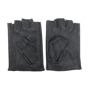 Gants de fitness demi-doigt personnalisables unisexes en cuir résistant à l'usure pour l'entraînement d'haltérophilie-Vente en gros - Product Image 3