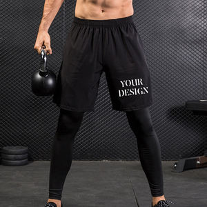 Shorts de sport pour homme été 2025 – Qualité supérieure, 100 % coton, personnalisables, respirants, taille élastique, séchage rapide, écologiques - Product Image 4