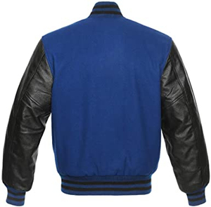 Wholesale Men's High Quality Vintage Varsity Jacket Winter Bomber Wool Leather Sleeves Striped <b>Rivet</b> Camouflage Letters Bomber - Product Image 3