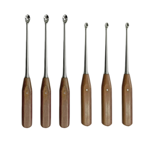 Curettes en os pour petits animaux Curetage Instrument de chirurgie dentaire Curette en os à manche en bois Curette en os à manche en bois - Product Image 5