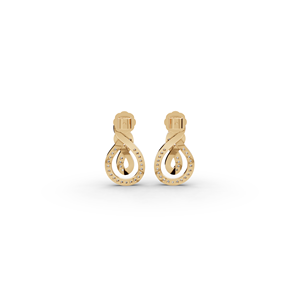 <b>Infinity</b> Loop Lab-Grown Diamond <b>Earrings</b> - Product Image 1