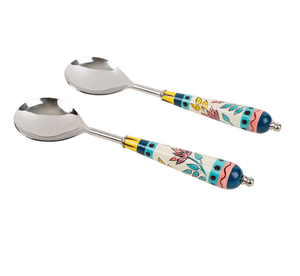 Couverts au fini brillant Qualité supérieure Couverts faits à la main Vaisselle à manger Vaisselle en acier inoxydable Couleur personnalisée Ustensiles de cuisine Ensemble de couverts - Product Image 3