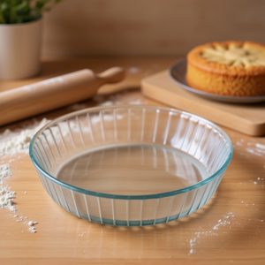 Moule à gâteau ondulé en verre borosilicate transparent 26 cm Pyrex 818B000 7646 Outils pour gâteaux - Product Image 3