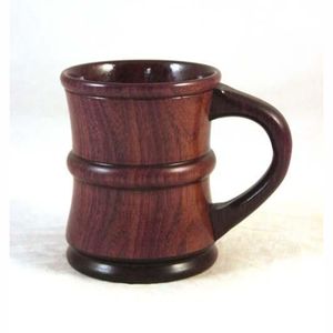 Taza de Café Artesanal de Madera de Palo de Rosa Premium |   Jarra de Cerveza de Madera Aislada de Grado Alimenticio, Taza de Té de Madera Maciza Natural Ecológica - Product Image 1