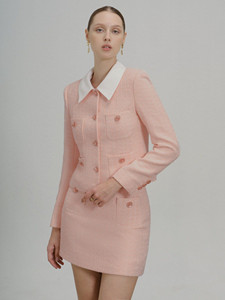 Viviana กระโปรงทวีดชุดจัดส่งที่รวดเร็วกระโปรงทรงเอเทรนด์ใหม่ที่สง่างามแฟชั่นสุภาพสตรีชุดสไตล์มินิมอลสําหรับผู้หญิง - Product Image 3