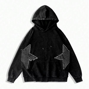 Sweat à capuche à fermeture éclair en coton lavé à l'acide pour hommes 450 GSM Hoodies Cotton Blended Fabriqué par un fournisseur expérimenté - Product Image 1