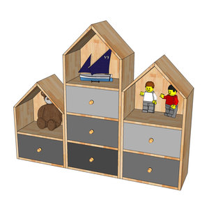 Modern Rubber Wood <b>Bookshelf</b> for Kids 100x25x120cm Safe for Kindergarten & School Use - Product Image 3