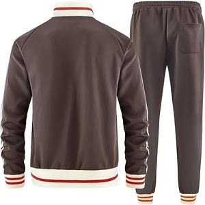 Veste de survêtement de football unisexe légère et souple à fermeture éclair avec poches imprimées Techniques personnalisées Ensemble 2 pièces Hommes Coureurs adultes Automne - Product Image 3