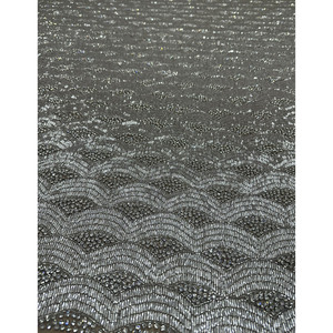 Tela de Alta Costura con Cuentas de Cristal de Lujo, Encaje Jacquard con Técnica Metálica Tejida - Product Image 3