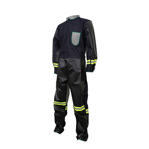 Cowhide Split Leather and Cotton Sand Blast Suit with Your Customize Stamp Sand Blast Coverall - Product Image 1