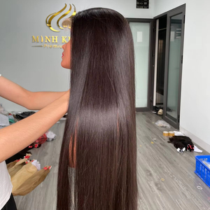 ベトナム産の本物の人毛とウィッグ100% 生シングルドナーヘア卸売価格で配達準備完了