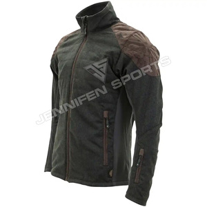 แจ็กเก็ตขนแกะหนาแบบซิปปิดด้านหน้ามีซิปหนังสังเคราะห์สำหรับฤดูหนาวไซส์ใหญ่พิเศษ - Product Image 2