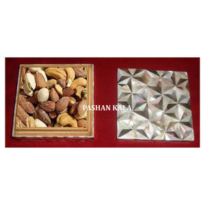 Caja de Madera Natural con Madreperla para Decoración de Bodas, Caja para Frutos Secos, Caja de Joyería de Madreperla Natural y Caja para Frutos Secos - Product Image 1