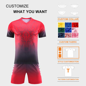 Conjunto de Ropa de Fútbol Unisex Personalizada al por Mayor, 100% Poliéster, Camisetas de Fútbol, Kits con Logotipo, Uniformes Sublimados de Alta Calidad para 4 Temporadas - Product Image 2
