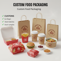 Boîte en papier jetable personnalisée pour la restauration rapide, boîte à hamburger, poulet frit, frites, emballage à emporter, conteneur alimentaire