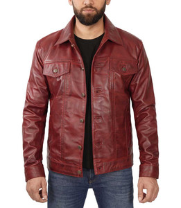Veste en cuir pour hommes à col montant de haute qualité respirante et à séchage rapide pour l'hiver Top durable Street Wear - Product Image 6