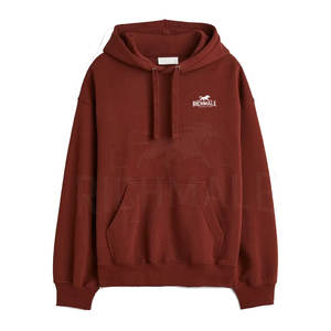 Nueva llegada sudaderas con capucha de gran tamaño para hombres sudadera de jersey liso para impresión de logotipo personalizado sudaderas con capucha de moda para hombres - Product Image 1