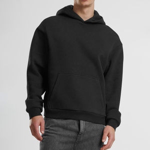Sweats à capuche épais de haute qualité 350GSM pour hommes, 100% coton, streetwear surdimensionné avec broderie personnalisée, commande en gros disponible - Product Image 1