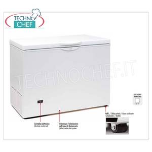 Équipement de réfrigération pour cuisine commerciale Technochef, congélateur horizontal de 349 L pour bouteilles, température statique +3/+10°C - Product Image 3